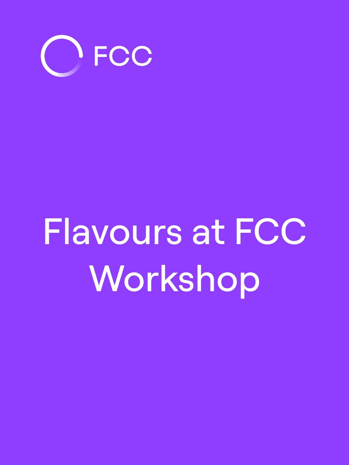 Flavours at FCC Workshop
