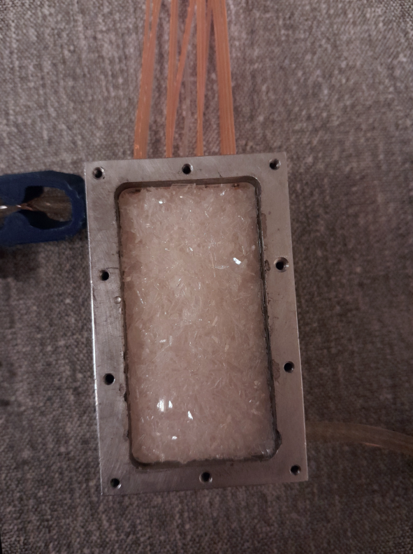 The 16-channels GRAiNITA prototype filled with grains of ZnWO4